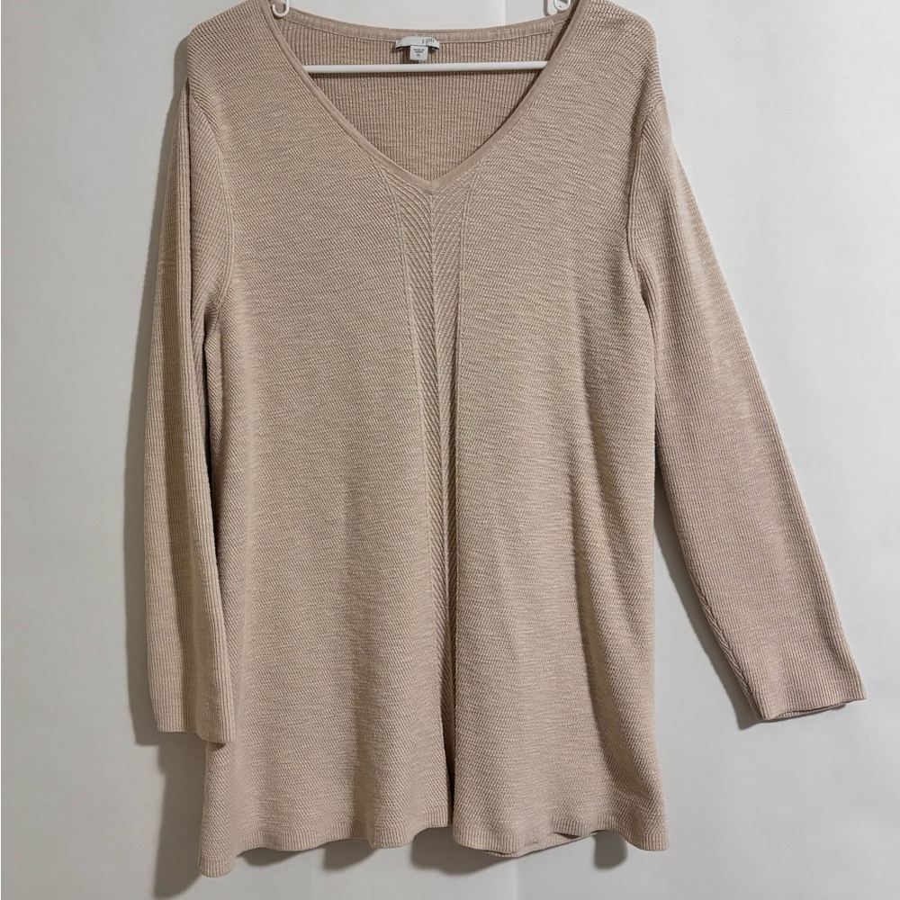 J Jill women’s Beige Sweater Top XL